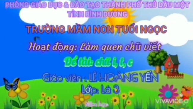 LÀM QUEN CHỮ I, T, C