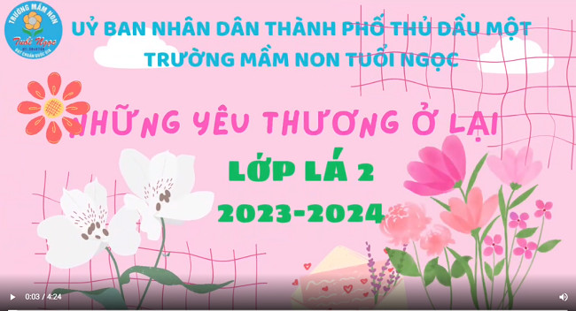 KỸ YẾU LỚP LÁ 2