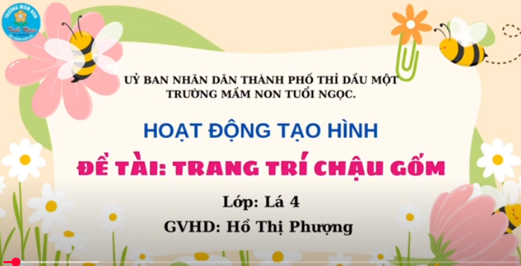 TRANG TRÍ CHẬU GỐM - LÁ 4