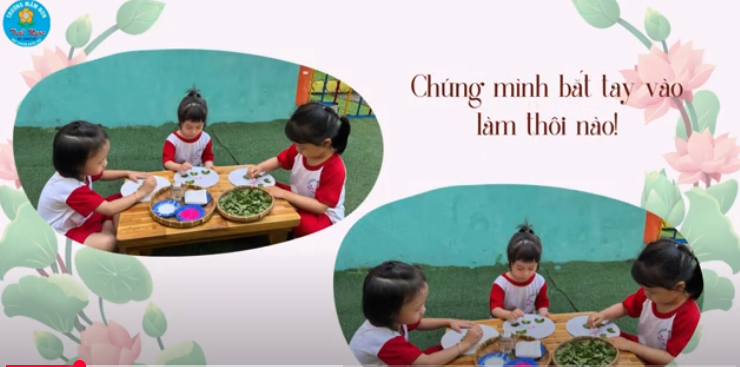 BÉ LÀM AO SEN BÁC HỒ - MẦM 1