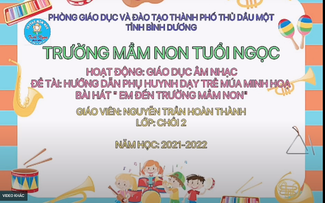 MÚA MINH HỌA BÀI HÁT EM ĐẾN TRƯỜNG MẦM NON