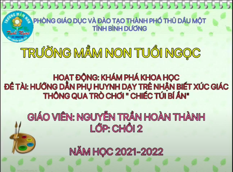 NHẬN BIẾT XÚC GIÁC QUA TC CHIẾC TÚI BÍ MẬT