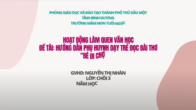 THƠ BÉ ĐI CHỢ TẾT