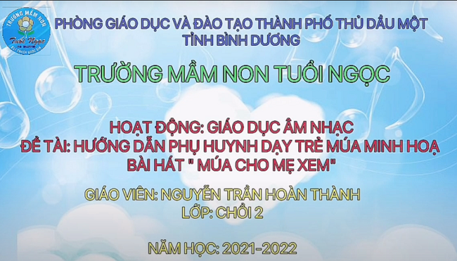 MÚA MINH HỌA BÀI HÁT MÚA CHO MẸ XEM