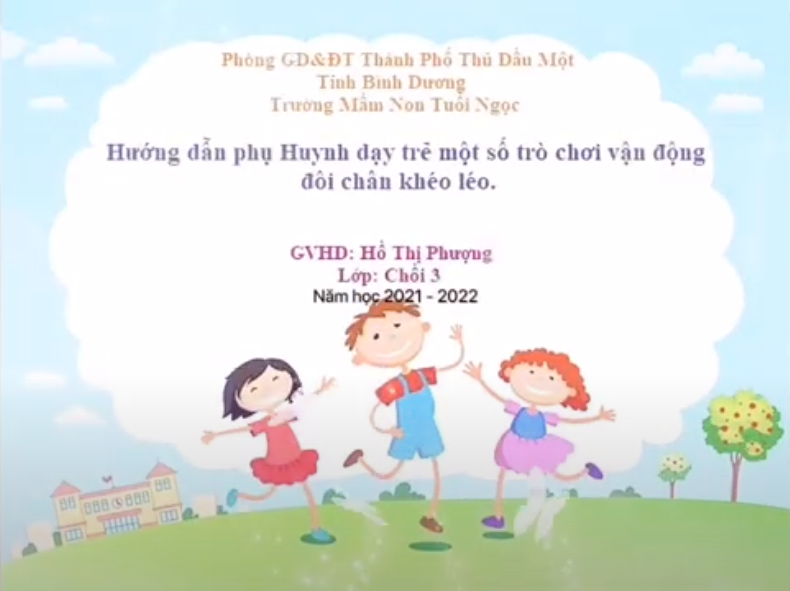 TRÒ CHƠI VẬN ĐỘNG VỚI ĐÔI BÀN CHÂN