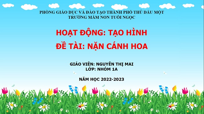 TẠO HÌNH: NẶN CÁNH HOA